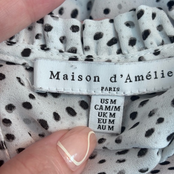 Maison d'Amélie Polka Dot Long-Sleeve - Picture 3 of 8